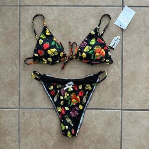 Dippin’ Daisy’s - Dolce Far Niente (Fruit & Wine Print) Bikini Set